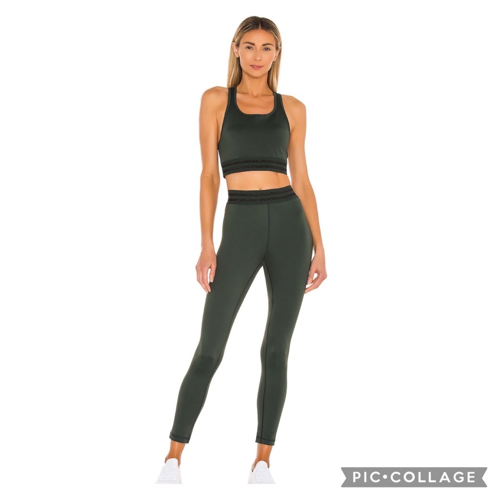 NWT SET- L’urv Tranquillity Bra & Leggings- Size S Forest Green